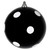 Vickerman MC202017 8" Black Candy Ball White Dots 1/Bag