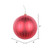Vickerman MT211503D 4" Red Matte Glitter Ball Ornament 4/bag
