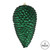  Vickerman N187374D 10" Midnt Grn Matte Glitter Pinecone 2/B