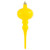 Vickerman N174578D 8" x 2.75" Yellow Shiny Finial 3/Bg