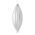  Vickerman M183207M - Silver Finial Ornament 