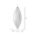 Vickerman M183207M - Silver Finial Ornament