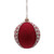  Vickerman JE210132 4" Red/White Felt Snowflake Ball 2/bag