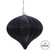 Vickerman N151217DSV - Black Onion Ornament