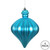  Vickerman N175812D 6" Turquoise Matte Onion Drop 4/Bg