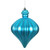 Vickerman N175812D - Turquoise Onion Ornament
