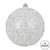  Vickerman N190111D - White Ball Ornament 
