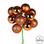 Vickerman N192588 - Copper Ball Ornament