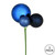 Vickerman N193131 - Midnight Blue Ball Ornament
