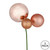 Vickerman N193158 - Rose Gold Ball Ornament