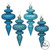 Vickerman N500012 4" Turquoise Finial 4 Finish Asst 8/Bx