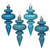 Vickerman N500012 - Turquoise Finial Ornament