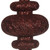 Vickerman N500065 - Burgundy Finial Ornament