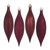 Vickerman N500165 - Burgundy Drop Ornament
