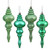 Vickerman N500244 - Seafoam Finial Ornament