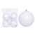  Vickerman N591211DPV - White Ball Ornament 