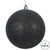  Vickerman N591217DG 4.75" Black Glitter Ball Drilled 4/Bag