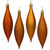 Vickerman N500118 - Burnished Orange Drop Ornament