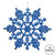  Vickerman M101502 6.25" Blue Glitter Snowflake 12/Pvc Box