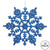 Vickerman M101502 - Blue Snowflake Ornament