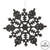 Vickerman M101617 - Black Snowflake Ornament