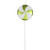  Vickerman M152014 - Lime White Lollipop Ornament 