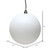 Vickerman N593011DMV - White Ball Ornament