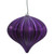 Vickerman N151226DSV - Plum Onion Ornament