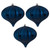 Vickerman N151231DSV - Midnight Blue Onion Ornament