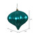Vickerman N151242DMV - Teal Onion Ornament