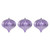 Vickerman N151286DSV - Lavender Onion Ornament