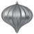 Vickerman N151287DMV - Pewter Onion Ornament
