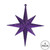 Vickerman M167266 - Purple Star Ornament