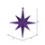Vickerman M167266 - Purple Star Ornament