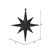 Vickerman M167217 - Black Star Ornament