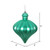  Vickerman N175842D - Teal Onion Ornament 