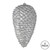 Vickerman N187307D - Silver Pinecone Ornament
