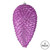 Vickerman N187369D - 10 Inch Orchid Matte Glitter Pinecone Ornament - 2 Pack