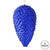Vickerman N187322D - 10 Inch Cobalt Blue Matte Glitter Pinecone Ornament - 2 Pack
