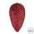 Vickerman N187319D - 10 Inch Wine Matte Glitter Pinecone - 2 Pack 