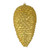  Vickerman N187308D - 10 Inch Gold Matte Glitter Pinecone Ornament - 2 Pack 