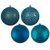  Vickerman N591262A - 4.75 Inch Sea Blue 4 Finish Ball Ornament Assortment- 4 Pack 