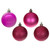 Vickerman N590659 - 2.4 Inch Hot Pink 4 Finish Ornament Assortment - 24 Pack
