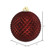 Vickerman N188765D - 6 Inch Burgundy Durian Glitter Ball Ornament - 4 Pack