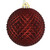 Vickerman N188765D - 6 Inch Burgundy Durian Glitter Ball Ornament - 4 Pack