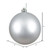  Vickerman N591507DMV - 6 inch Silver Ball Ornament - 4 pack 