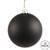 Vickerman N590717DMV - 2.75 inch Black Ball Ornament - 12 Pack