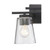 Trans Globe Lighting Trans Globe 22492 BK – 2-Light Bathroom Vanity Light - Black with Clear Glass 
