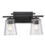 Trans Globe Lighting Trans Globe 22492 BK – 2-Light Bathroom Vanity Light - Black with Clear Glass 
