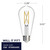 Bulbrite 776224 - LED Edison Filament Bulb - ST18 - Soft White - Dimmable